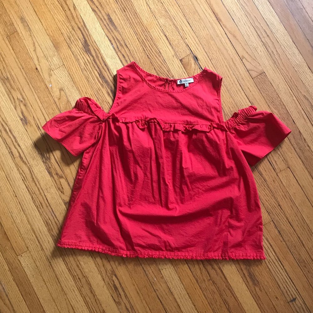 Cut out sleeve blouse